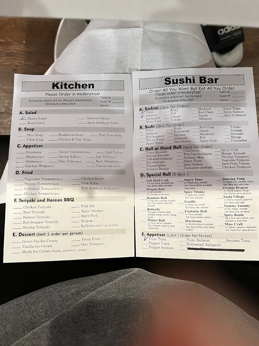 Menu Sushi Village-10