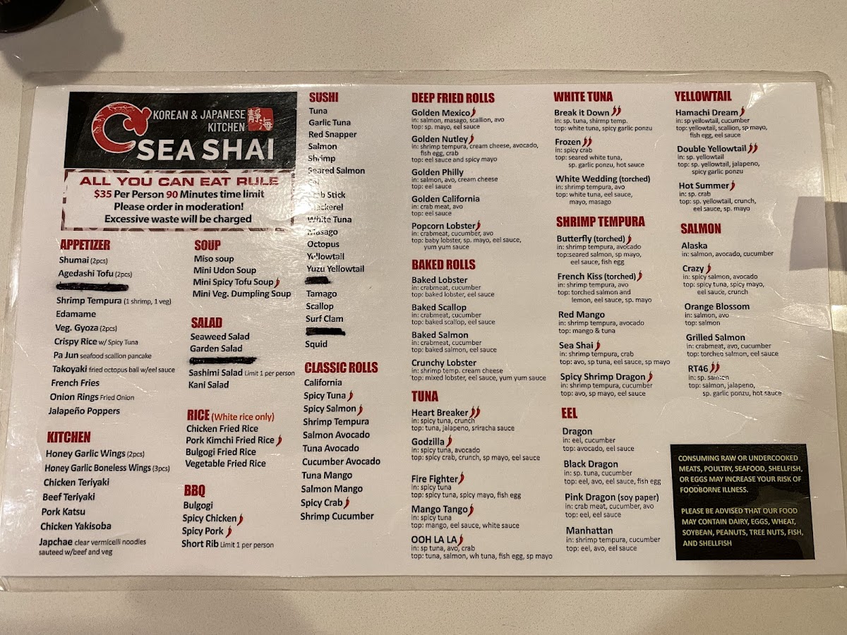 Menu Sushi Village-2