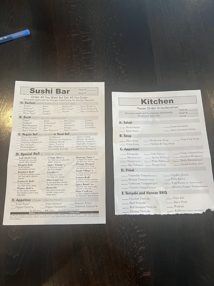 Menu Sushi Village-6